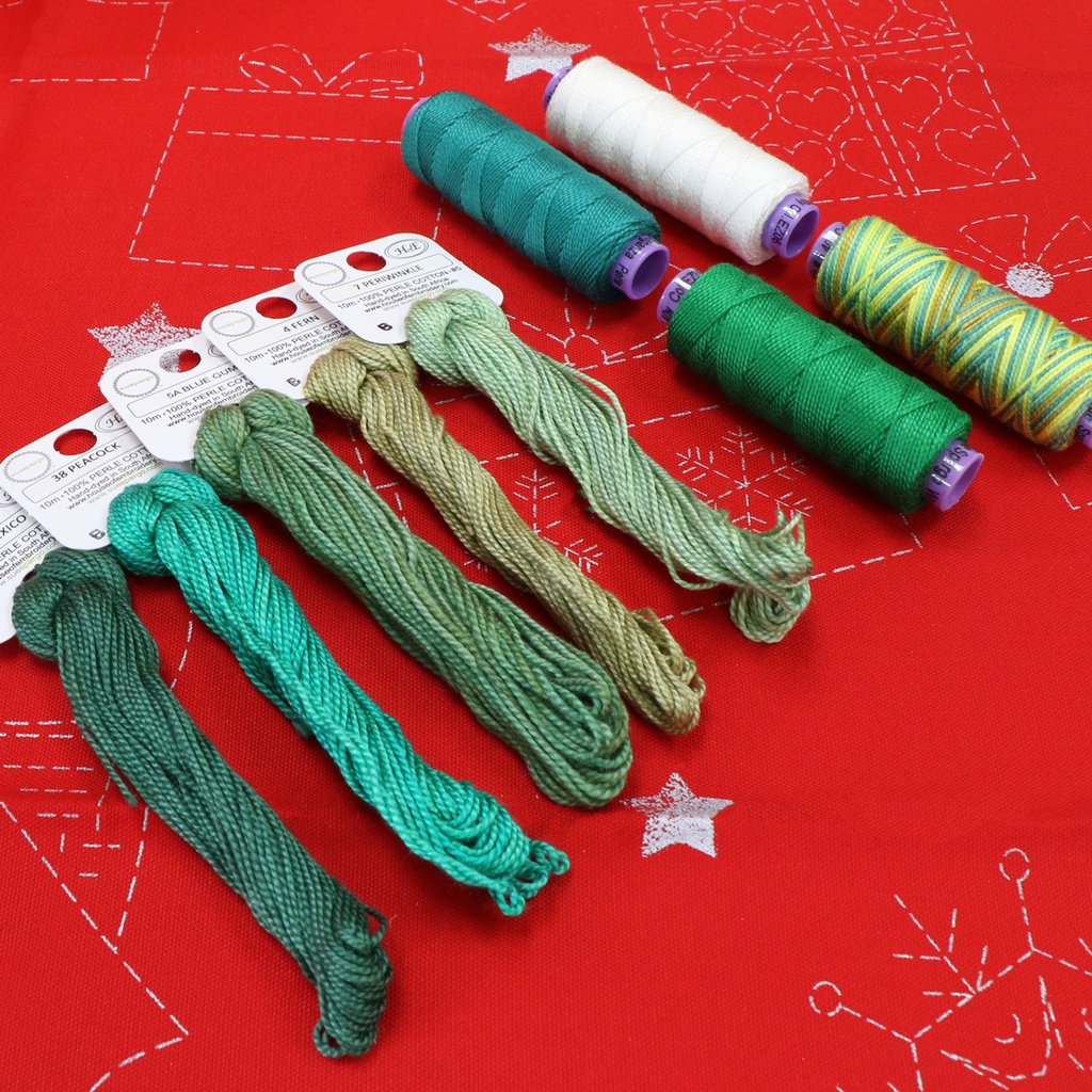 [EMBPK_03] ​Evergreen Row - Embroidery Thread Pack