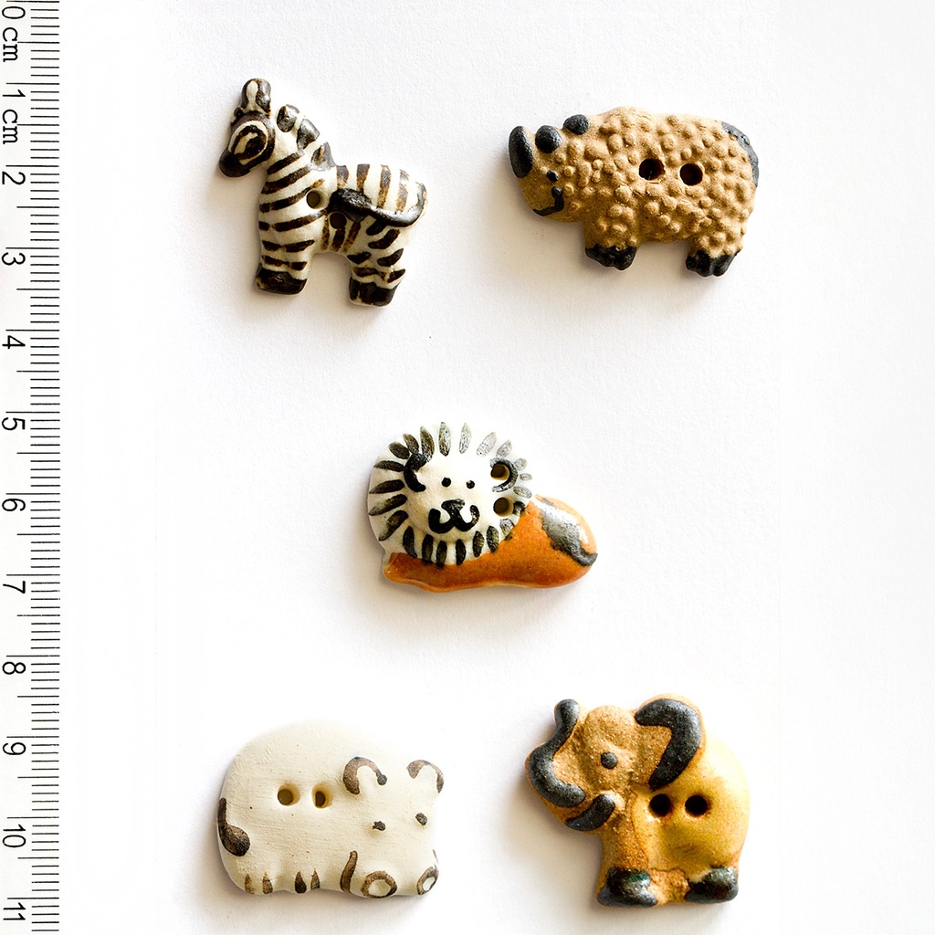 ​​​​​​​​​​African Animal Buttons