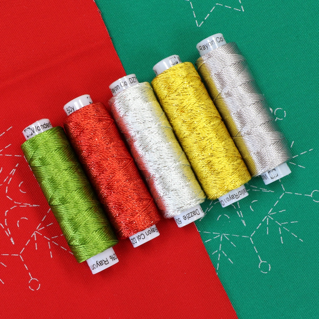 [EMBPK_04] Glitzy - Embroidery Thread Pack