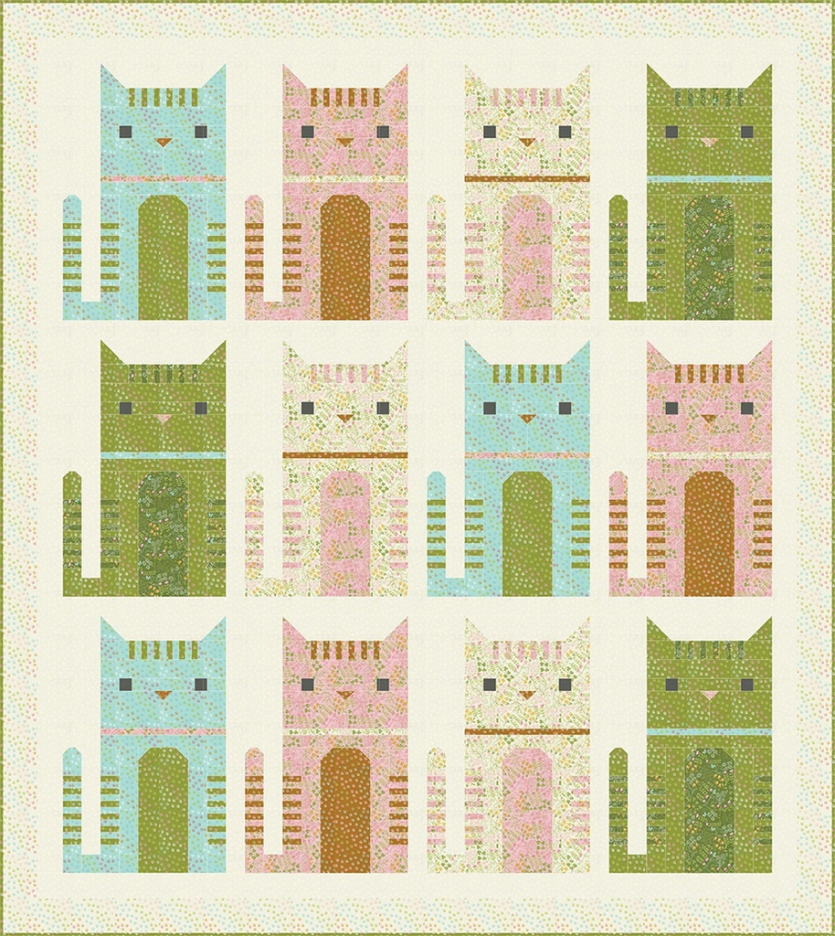 Here Kitty Kitty Purrfection Quilt Kit