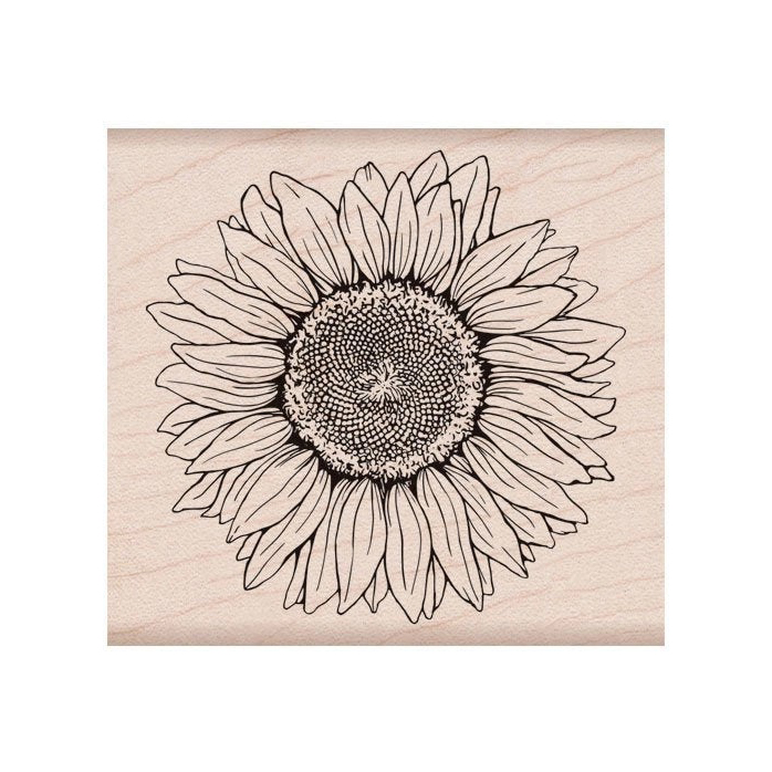 ​​​​Sunflower Rubber Stamp