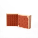 Checks & Squares Rubber Stamp