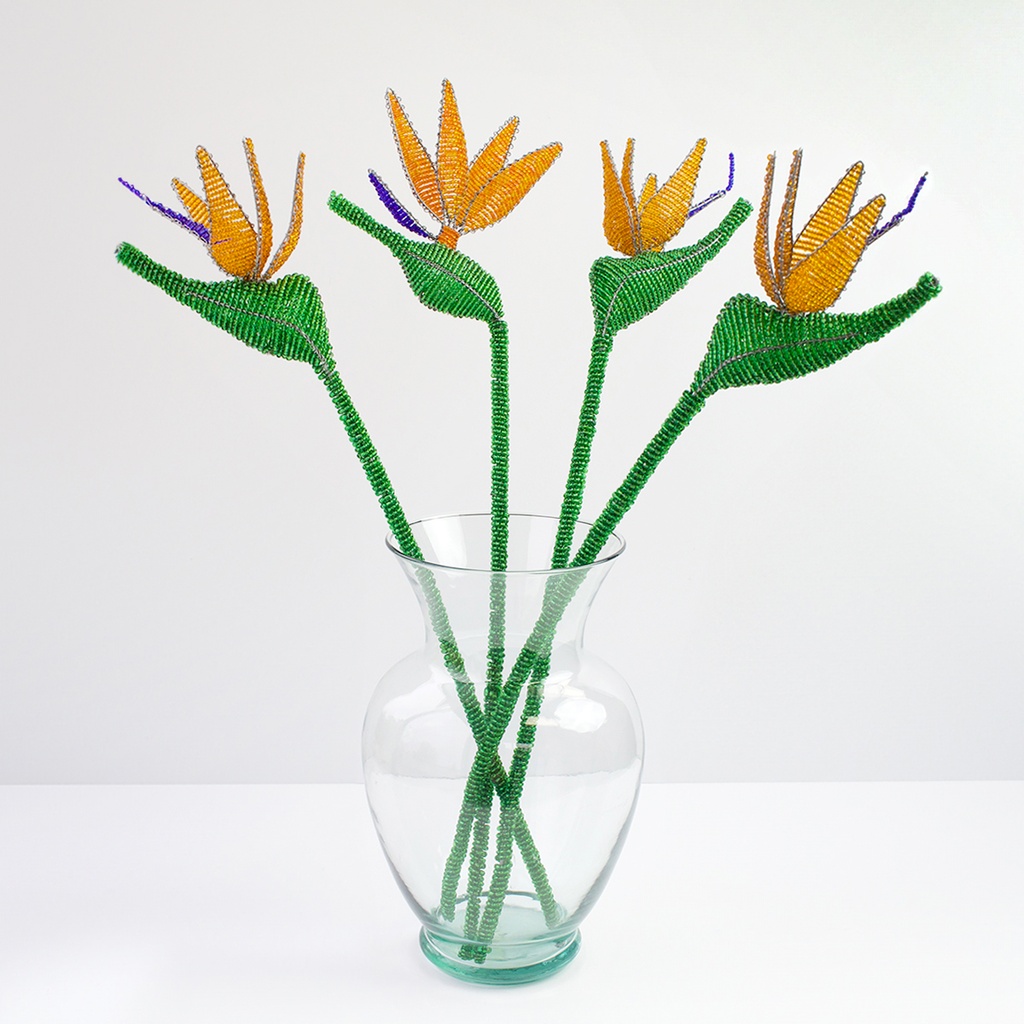 Beaded Bird of Paradise Flower