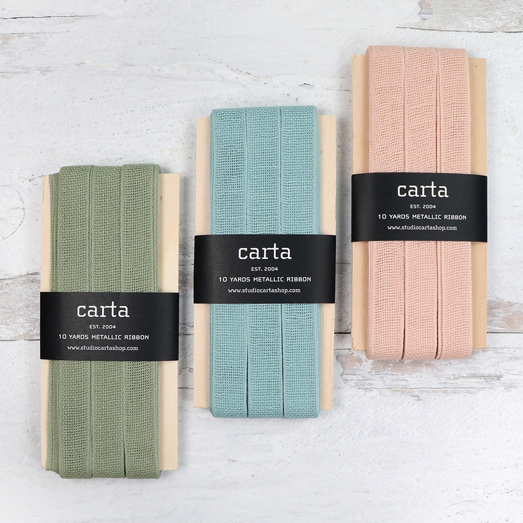 ​​​​Loose Weave Cotton Ribbon - Wood Paddle 10 Yards