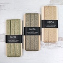 ​Metallic Loose Weave Ribbon - Wood Paddle 10 Yards