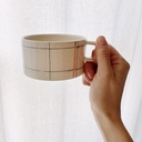 ​​​​Hand-thrown Grid Mug