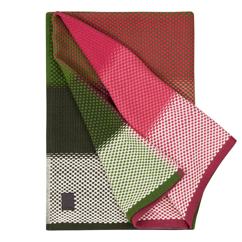 Cotton Throw, Raspberry