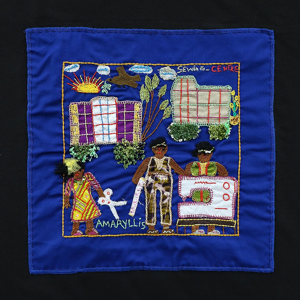 3 Panel Embroidery - Past, Present, Future #2