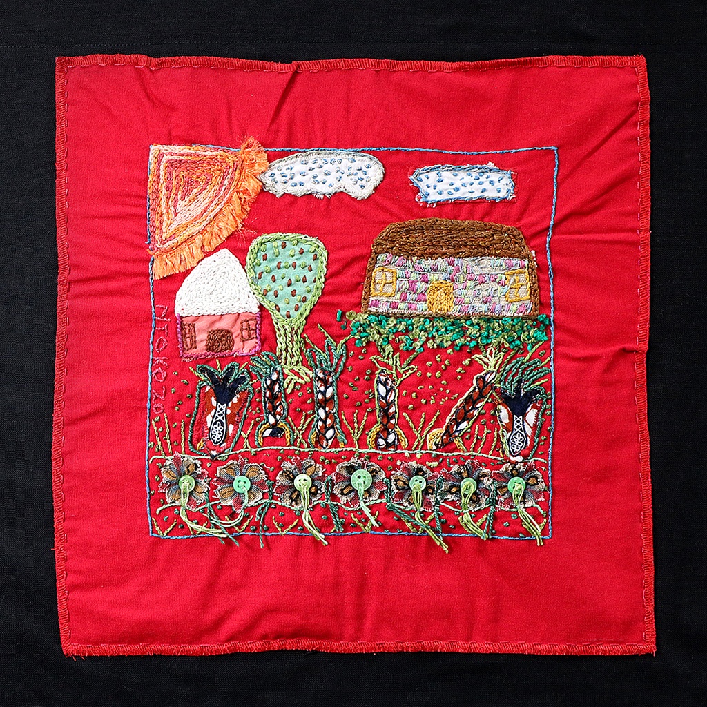 [PPF-NB-06] 3 Panel Embroidery - Past, Present, Future #6