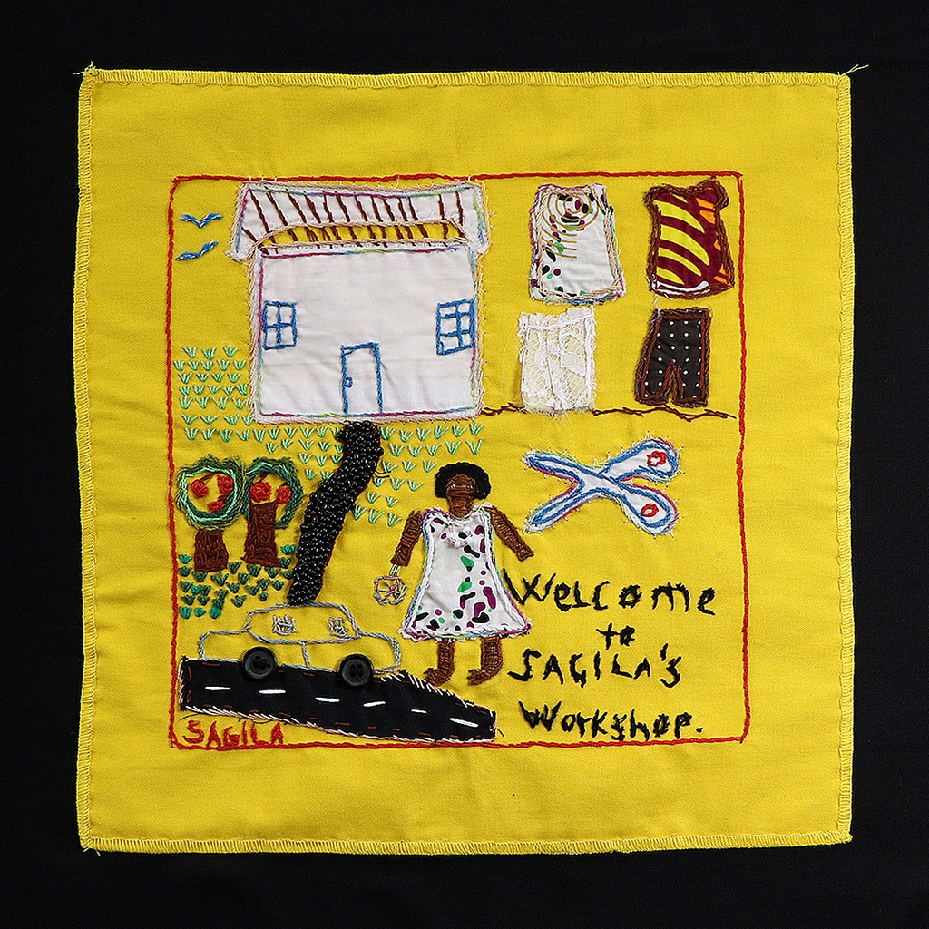 [PPF-SAGILA-09] 3 Panel Embroidery - Past, Present, Future #9