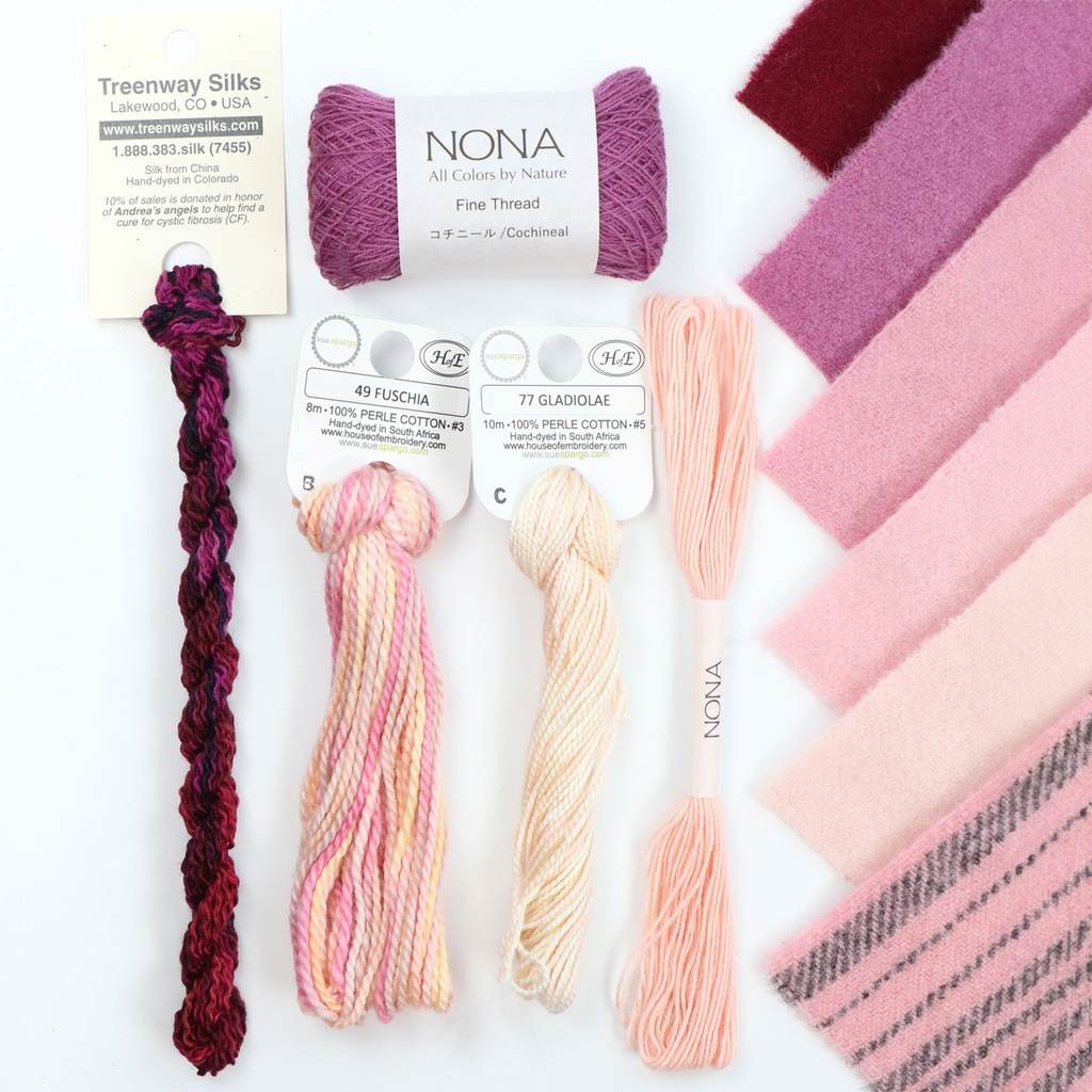 ​​​​​Tones of Cochineal Thread Pack