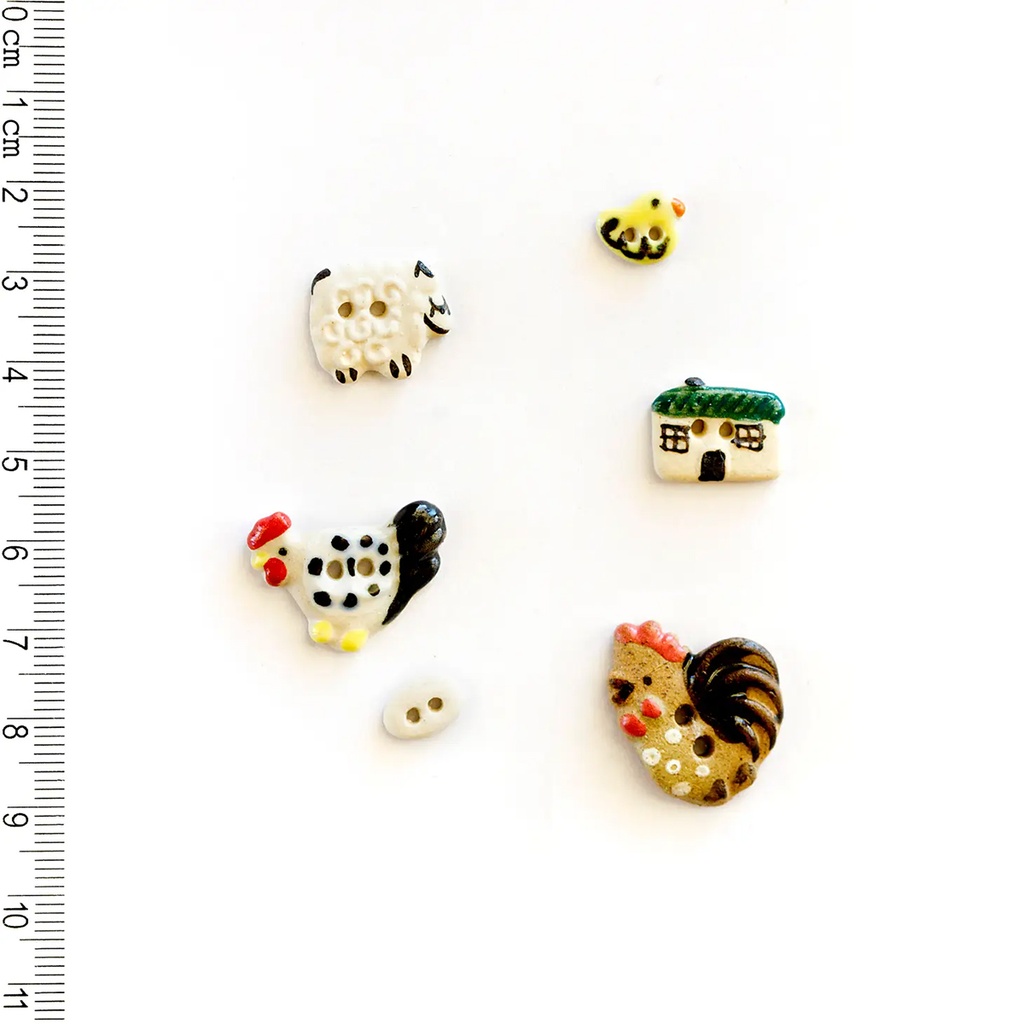 Fun Farmyard Buttons