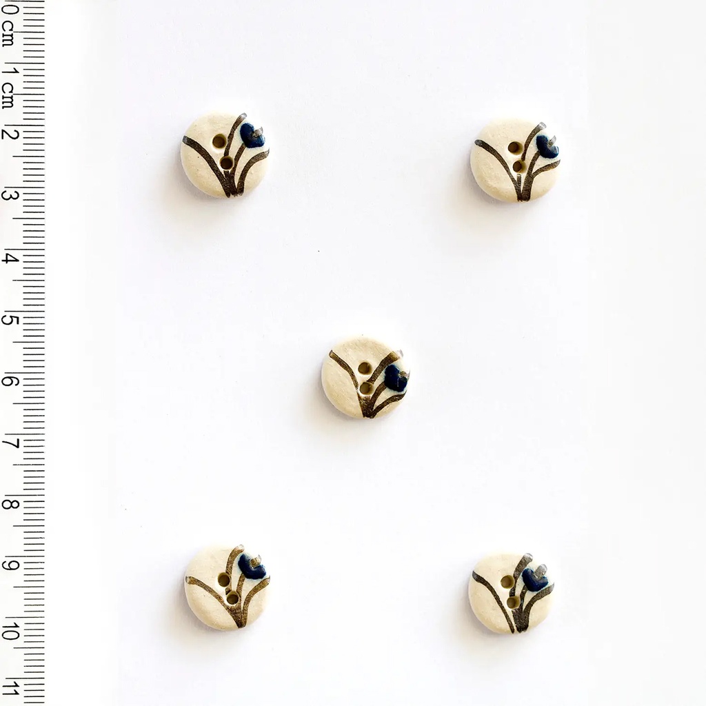 [L312] Floral Grass Buttons