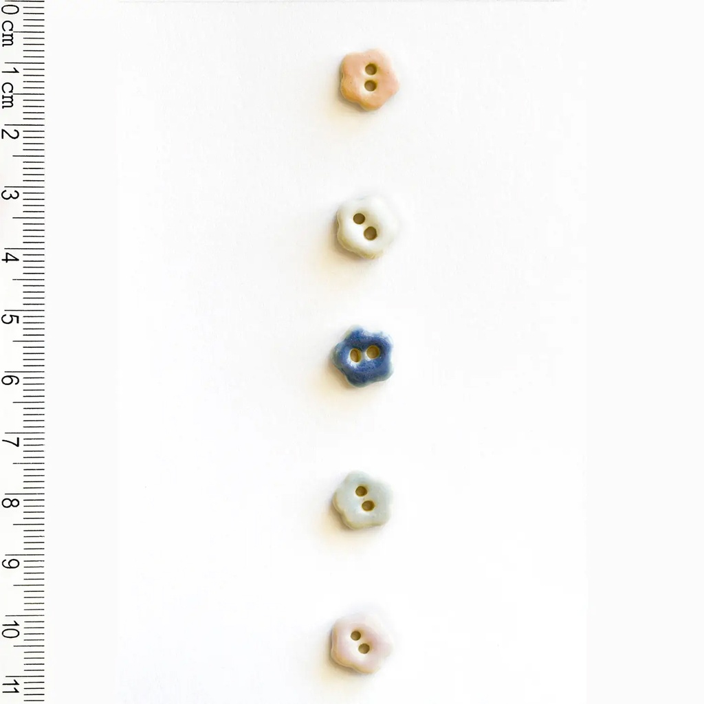 Tiny Pastel Flower Buttons