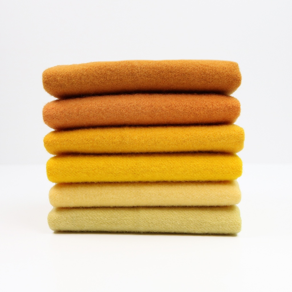 [SWB_40-16] Solid Wool Bundle - Yellow, Fat 1/16