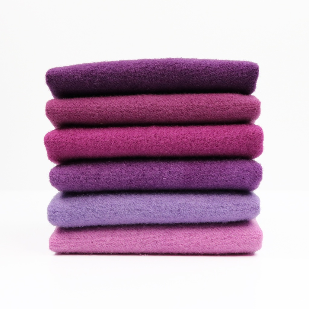 [SWB_43-16] Solid Wool Bundle - Violet, Fat 1/16