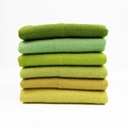 Solid Wool Bundle - Green, Fat 1/16
