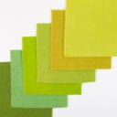 5" x 5" Solid Paint Chips - Green