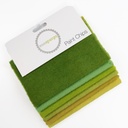 5" x 5" Solid Paint Chips - Green