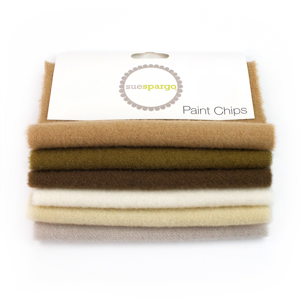 5" x 5" Solid Paint Chips - Brown