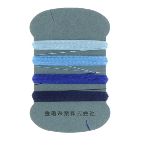 Kinkame #5 Indigo, 40m, 100% Silk Thread