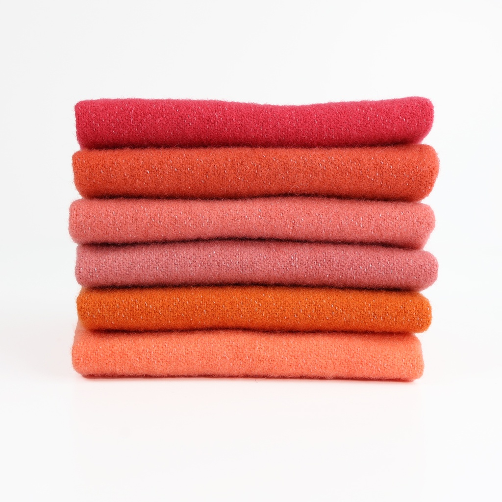 Sparkle Wool Bundle - Orange, Fat 1/16