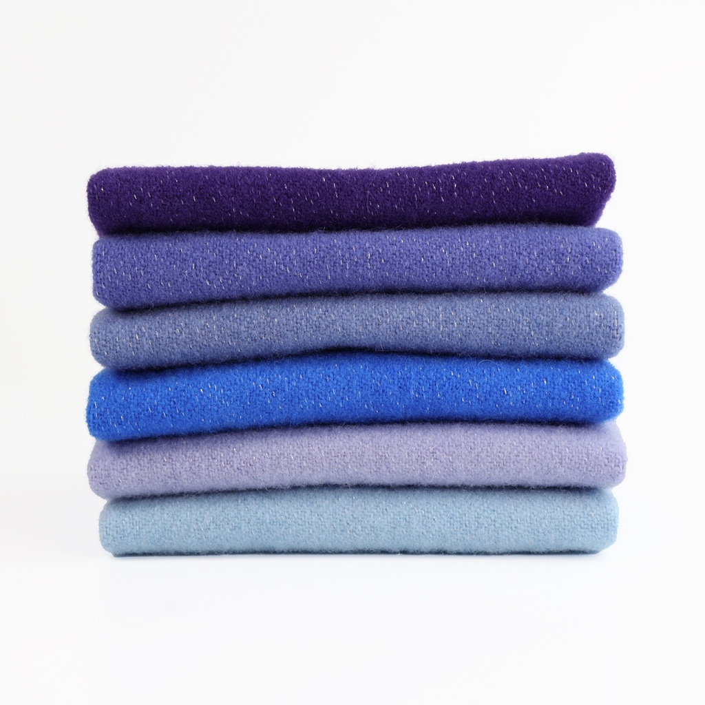 Sparkle Wool Bundle - Blue, Fat 1/16