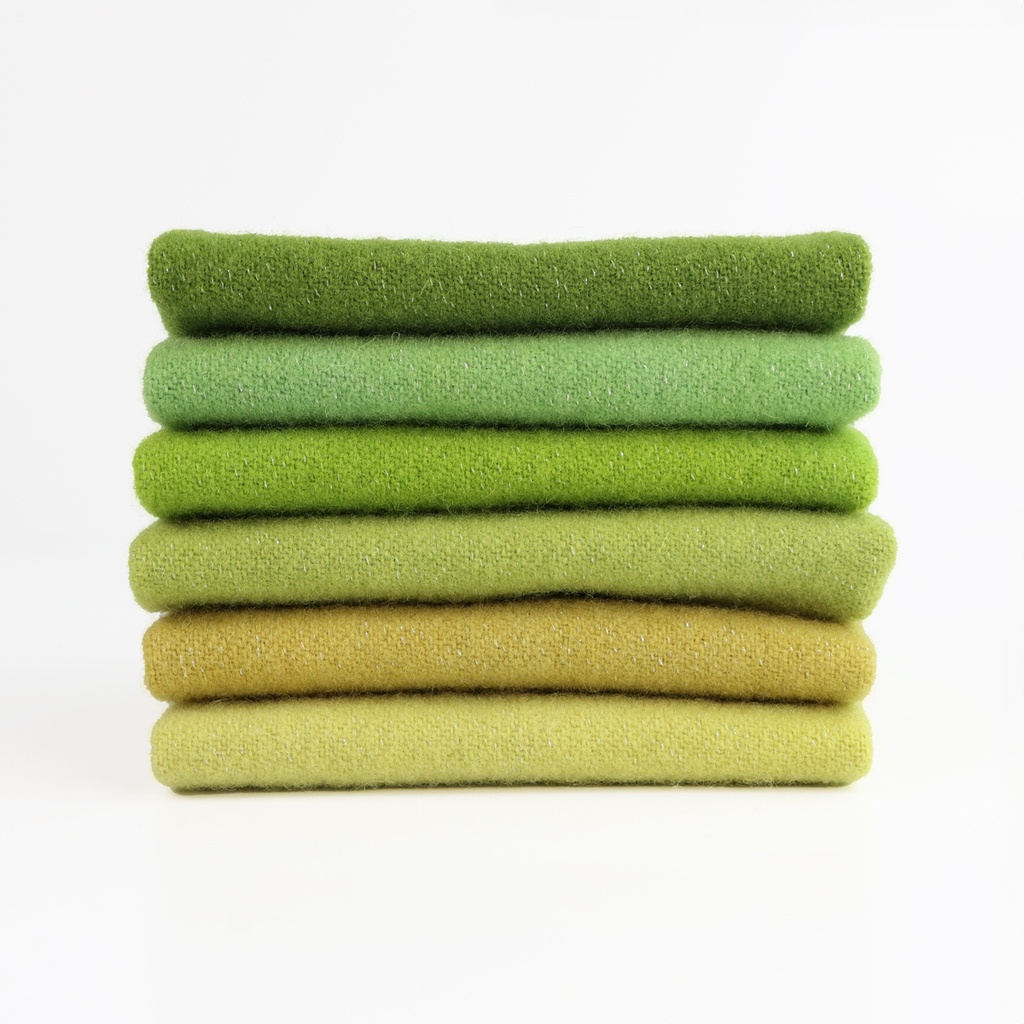[SPWB_46-16] Sparkle Wool Bundle - Green, Fat 1/16