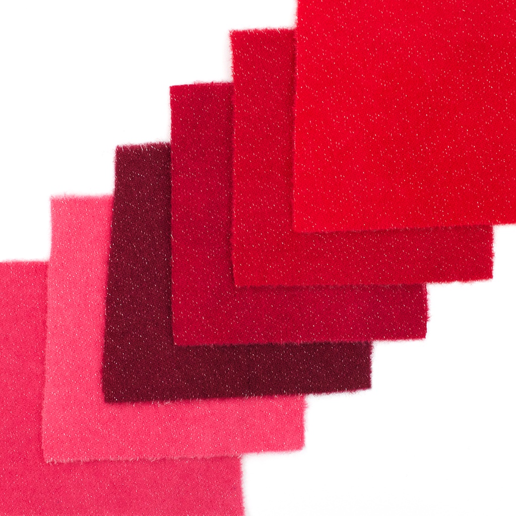 5" x 5" Sparkle Paint Chips - Red