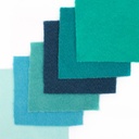 5" x 5" Sparkle Paint Chips - Teal