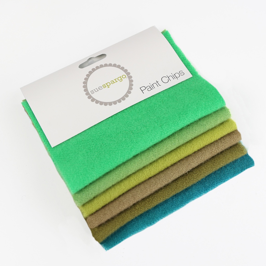 5" x 5" Solid Paint Chips - Happy Accidents, Little Trees