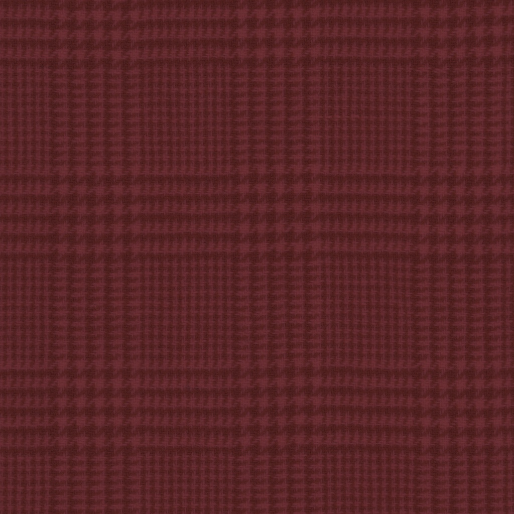 [HDWGC_44-0.125] Bordeaux - Glen Check (Fat 1/8)