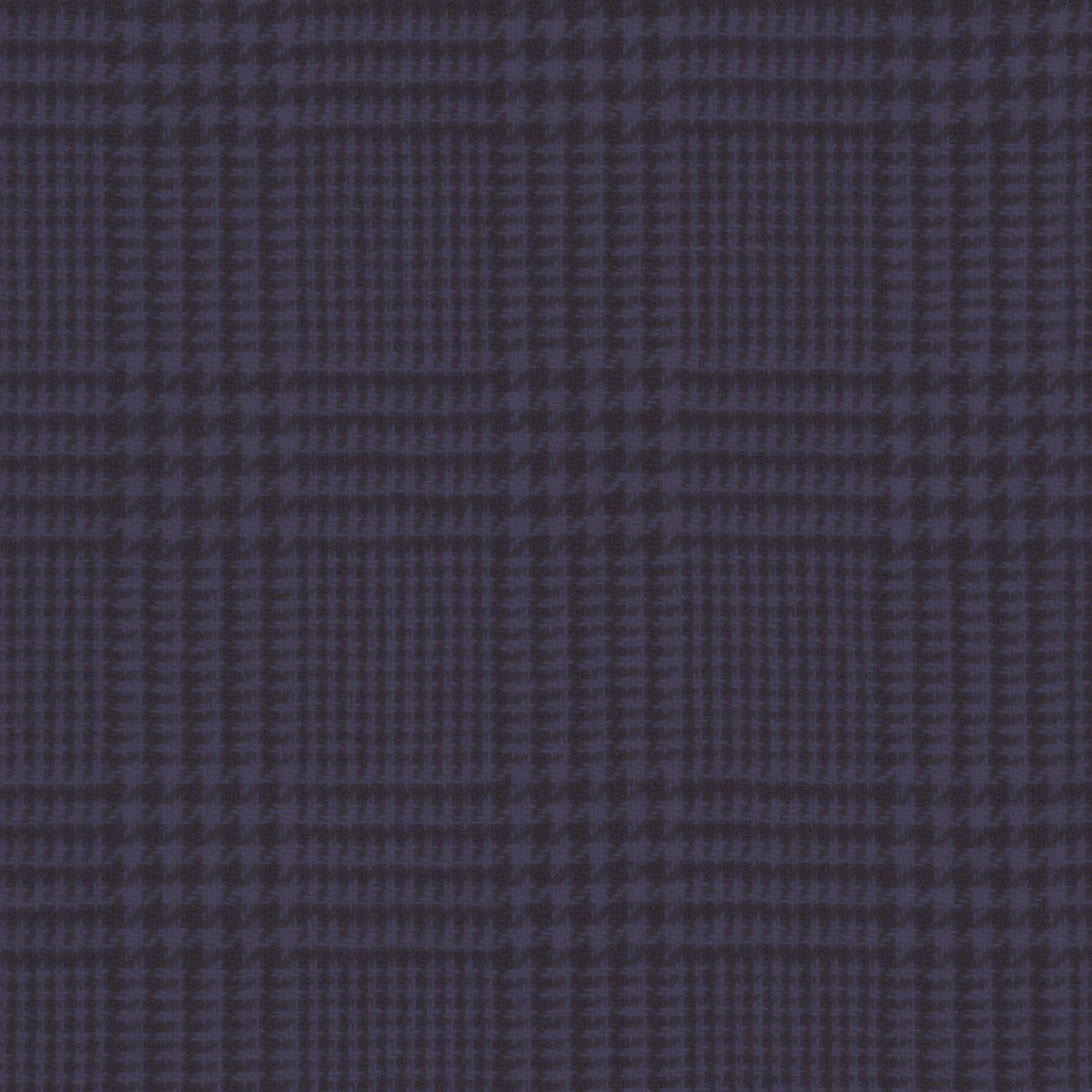 [HDWGC_40-0.125] Blue Iris - Glen Check (Fat 1/8)