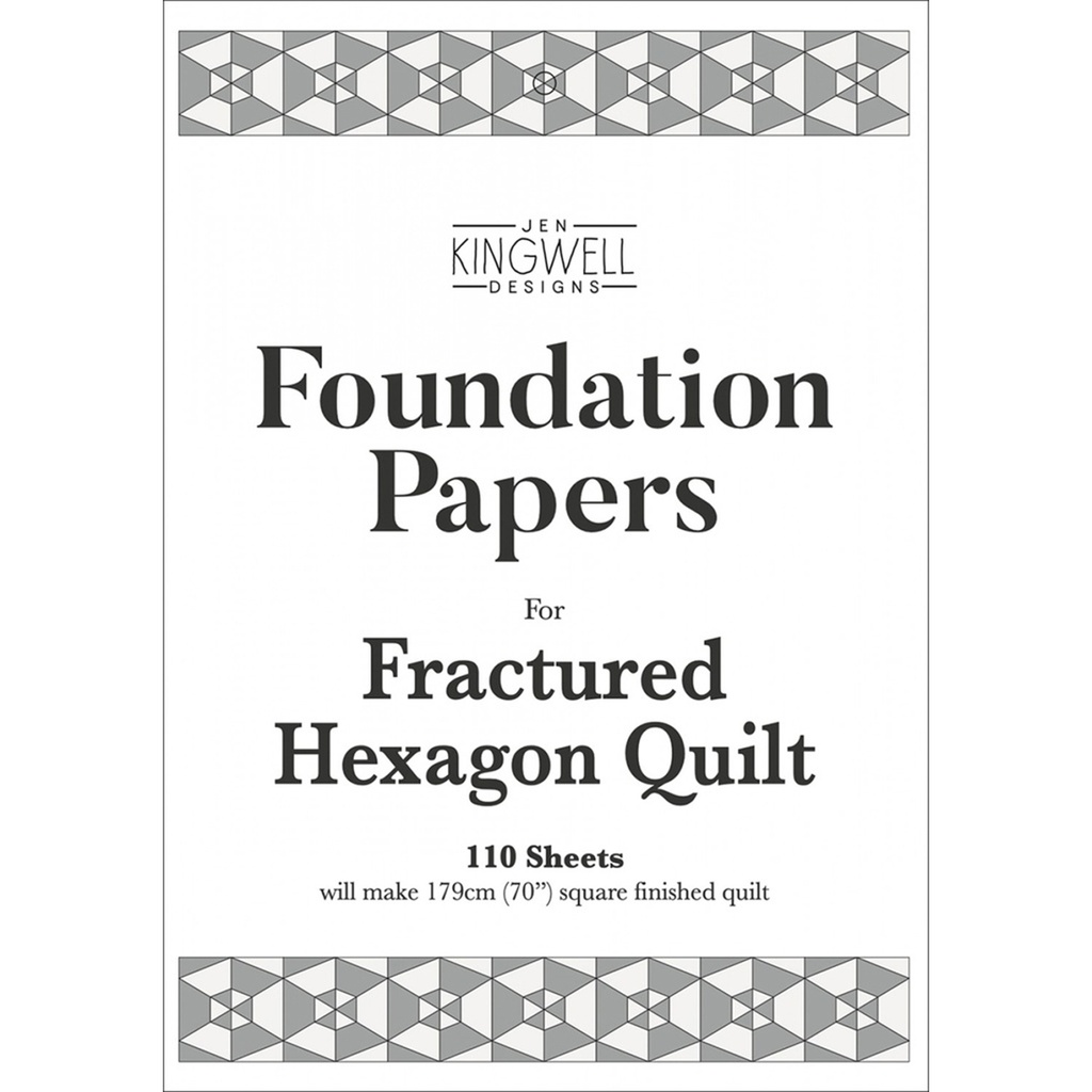 JKD Fractured Hexagon Quilt, Foundation Papers