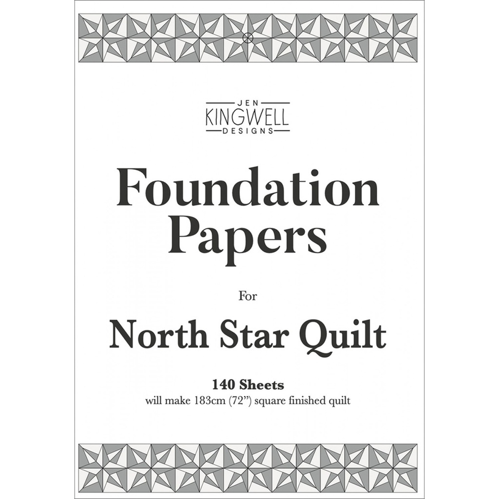 JKD North Star Quilt, Foundation Papers