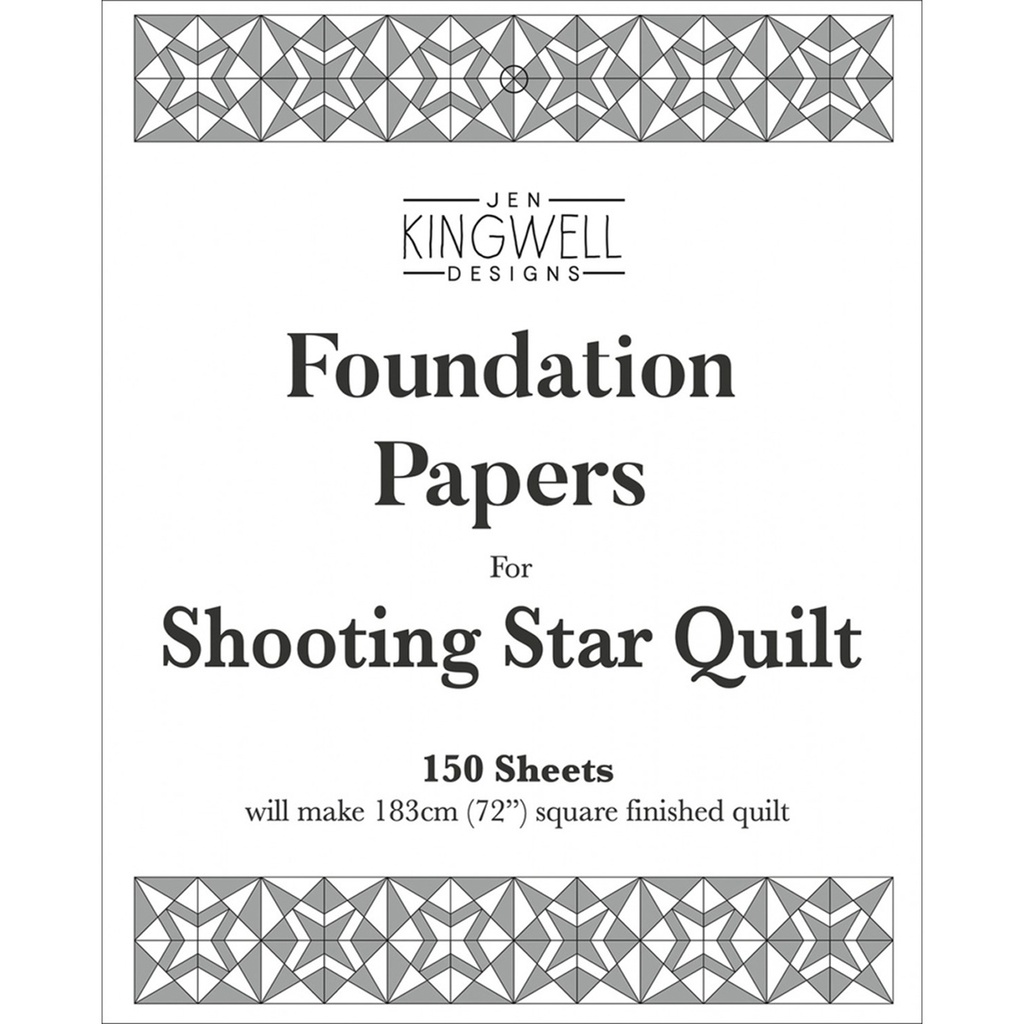 JKD Shooting Star Quilt, Foundation Papers