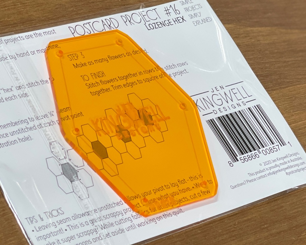 [JKD_8571] JKD Postcard #16, Lozenge Hex