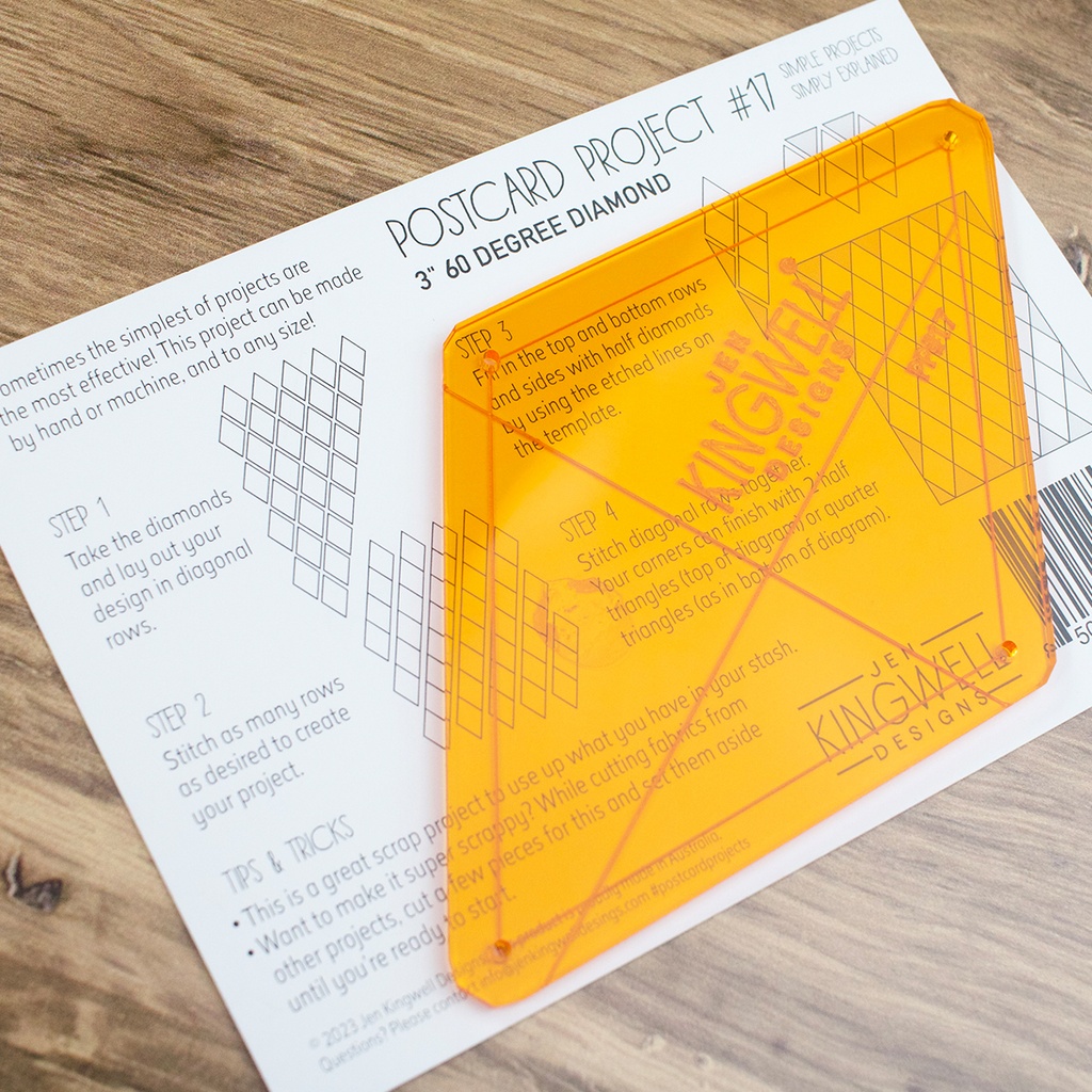 JKD Postcard #17, 60 Degree Diamond