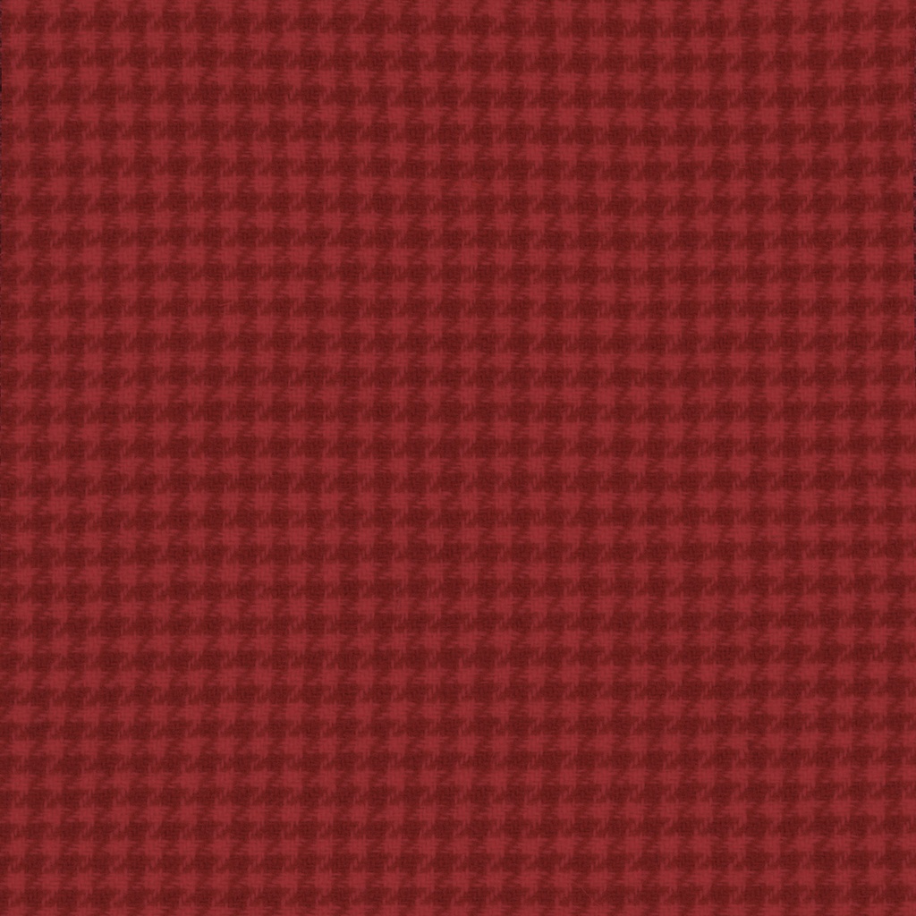 [HDWHT_42-0.125] Holly Berry - Houndstooth (Fat 1/8)