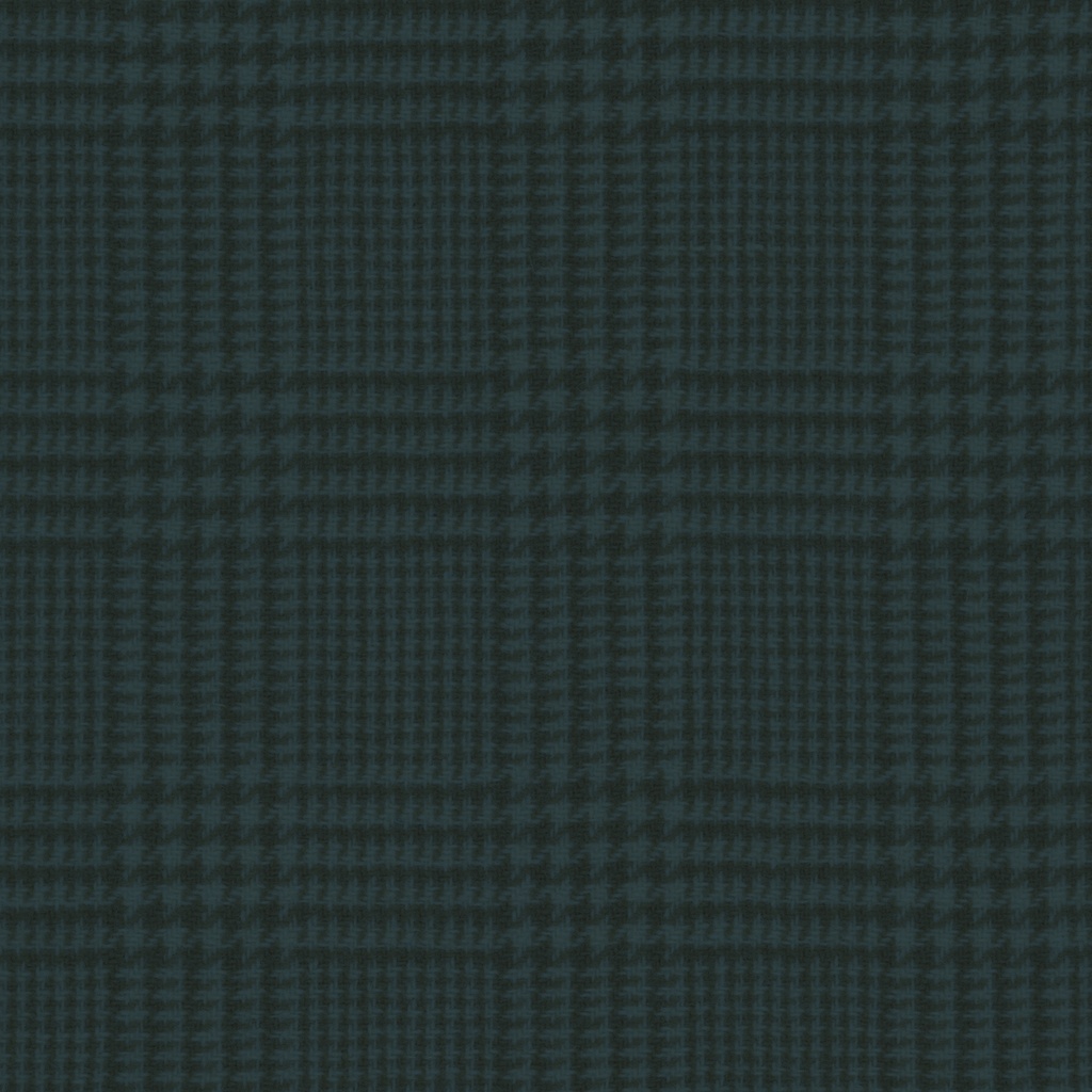[HDWGC_60-0.125] Deep Teal -  Glen Check (Fat 1/8)