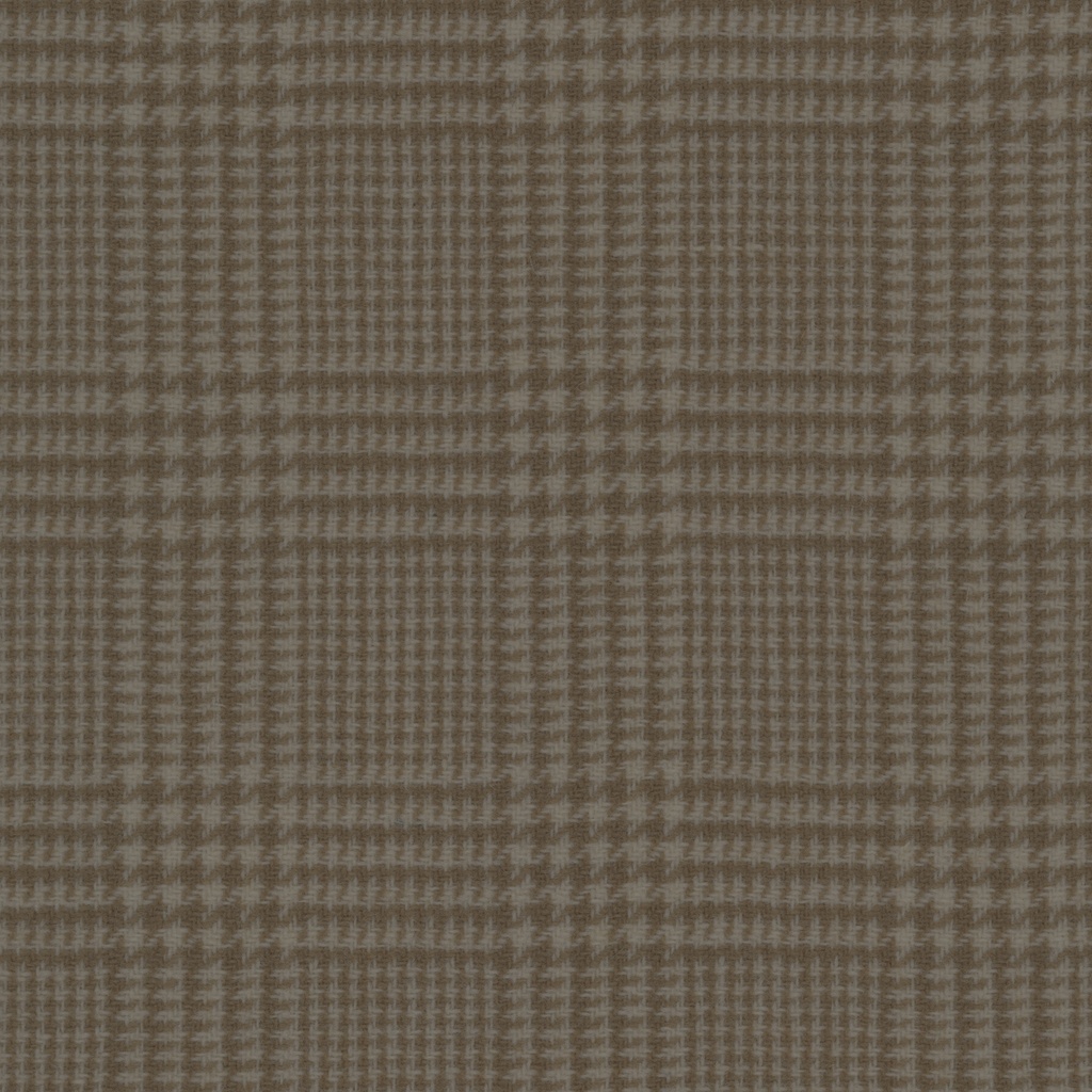 [HDWGC_04-0.125] Grey Flannel - Glen Check (Fat 1/8)