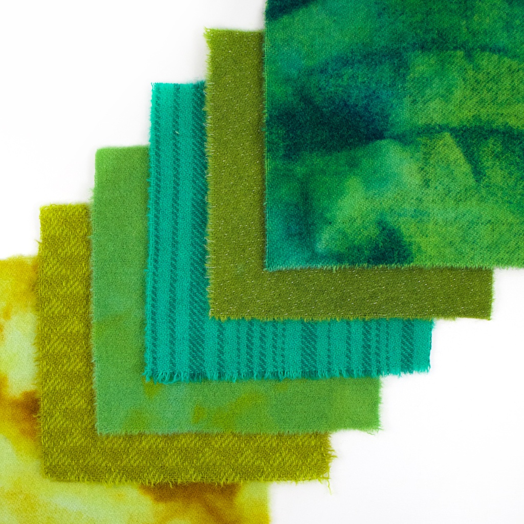 [MPCWB_02] 5" x 5" Mixed Paint Chips - Lush Canopy