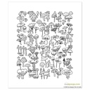 Shroom Boom, Belgian Linen Embroidery Panel