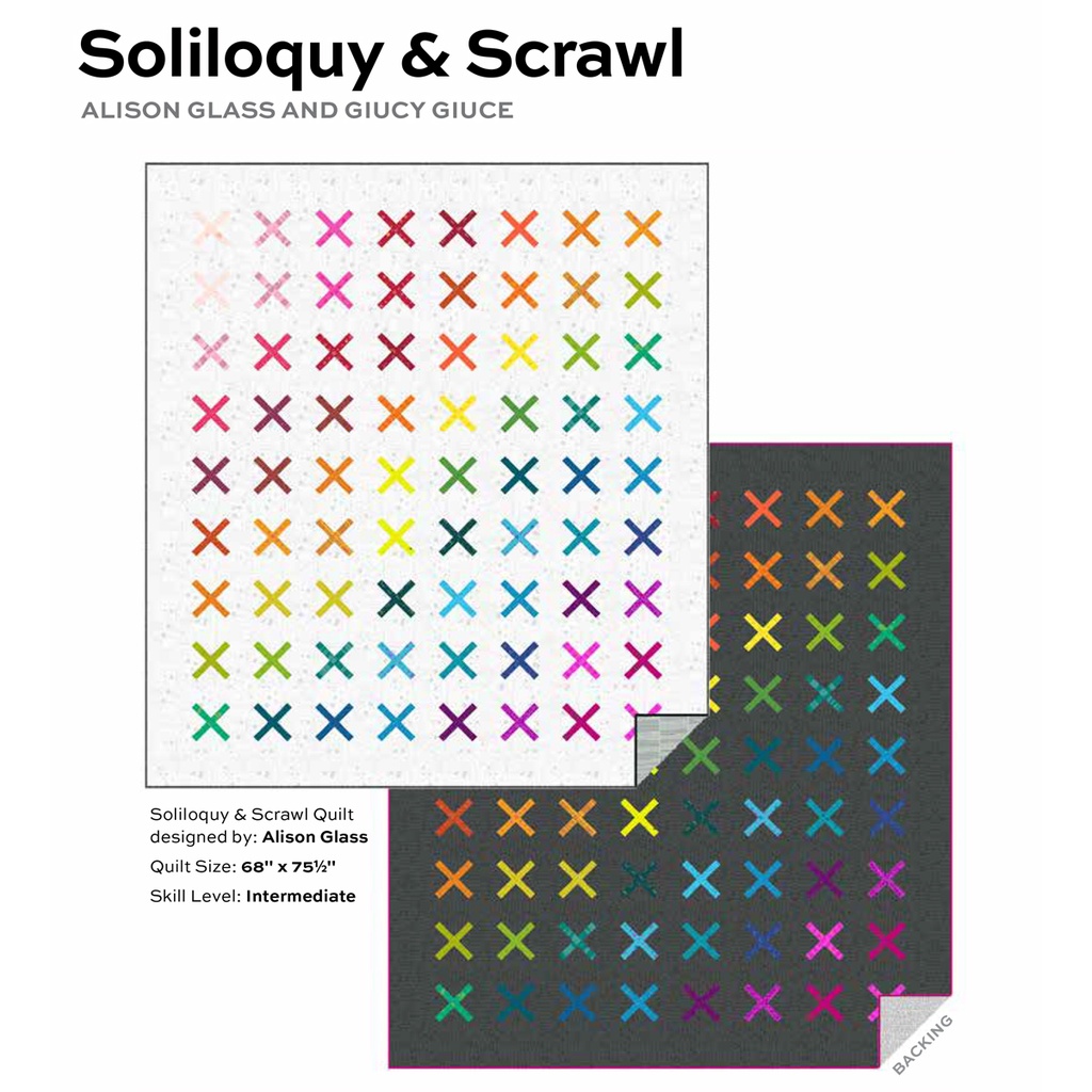 [KTAG_QT02] Soliloquy & Scrawl Quilt Kit (Light)