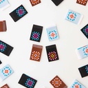 Granny Square Woven Labels, 8pk