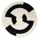 Black Geo Woven Basket