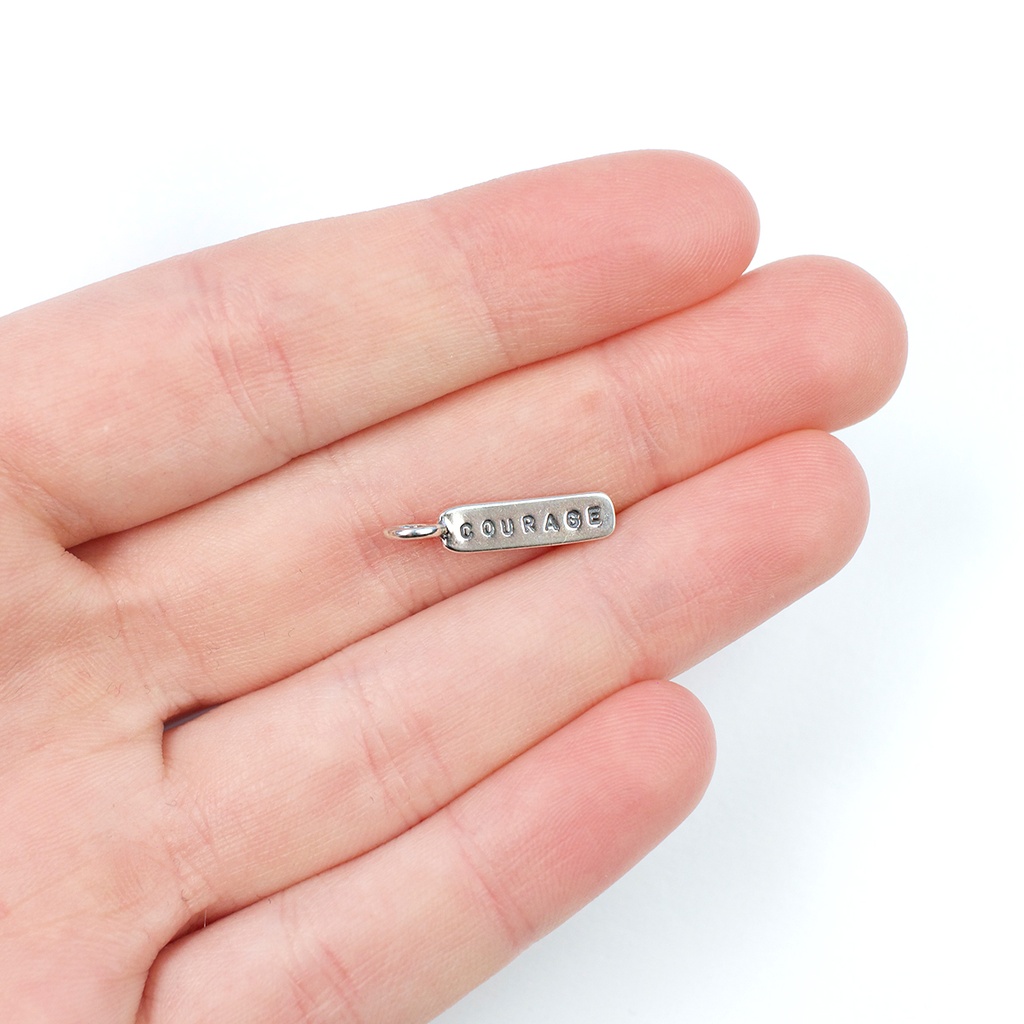 Hand Stamped Teeny Tag