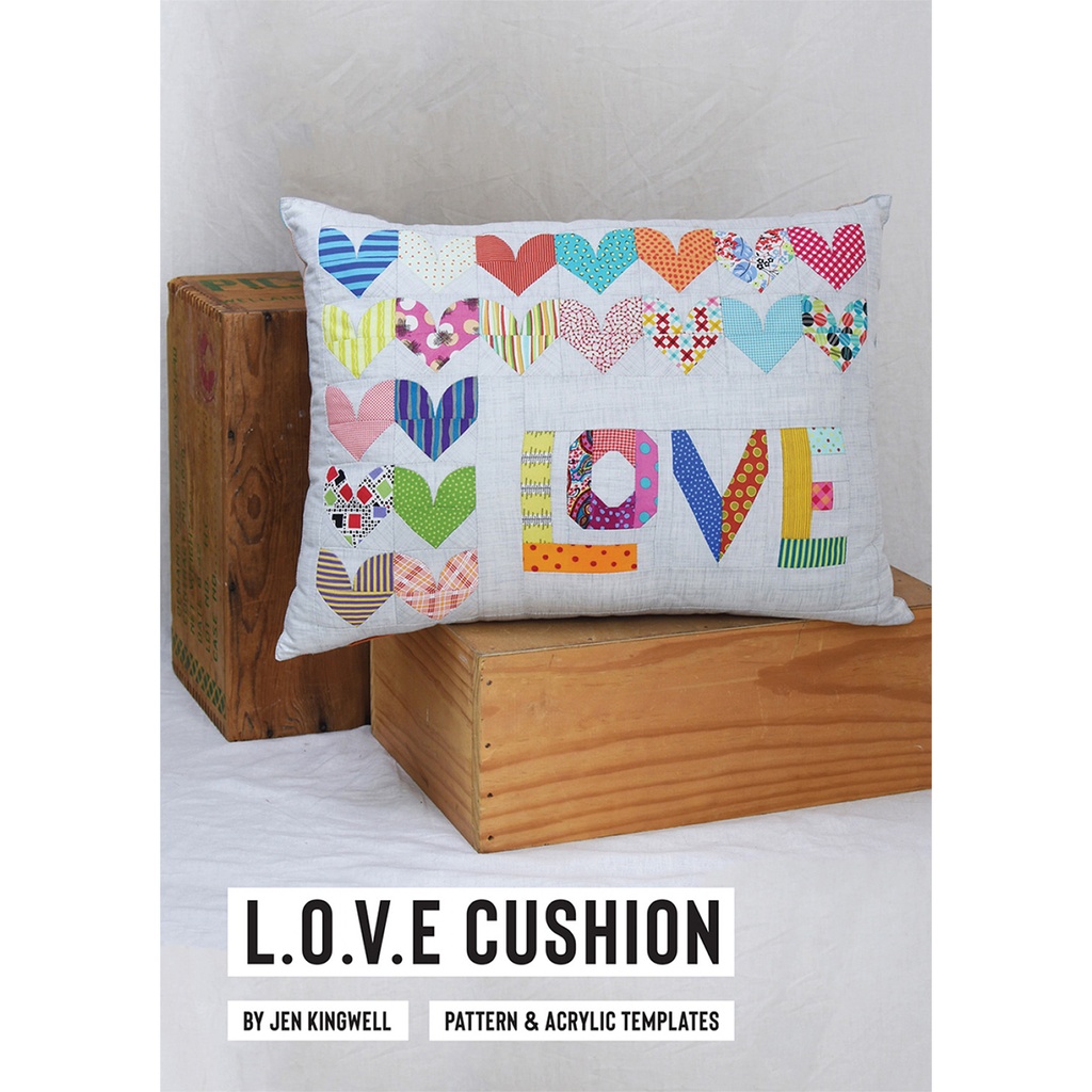 [JKD_LOVC] LOVE Cushion by Jen Kingwell