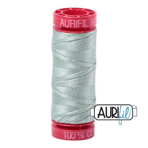 Aurifil 12wt Cotton, Mako' 50m Spool, Marine Water (#5014)