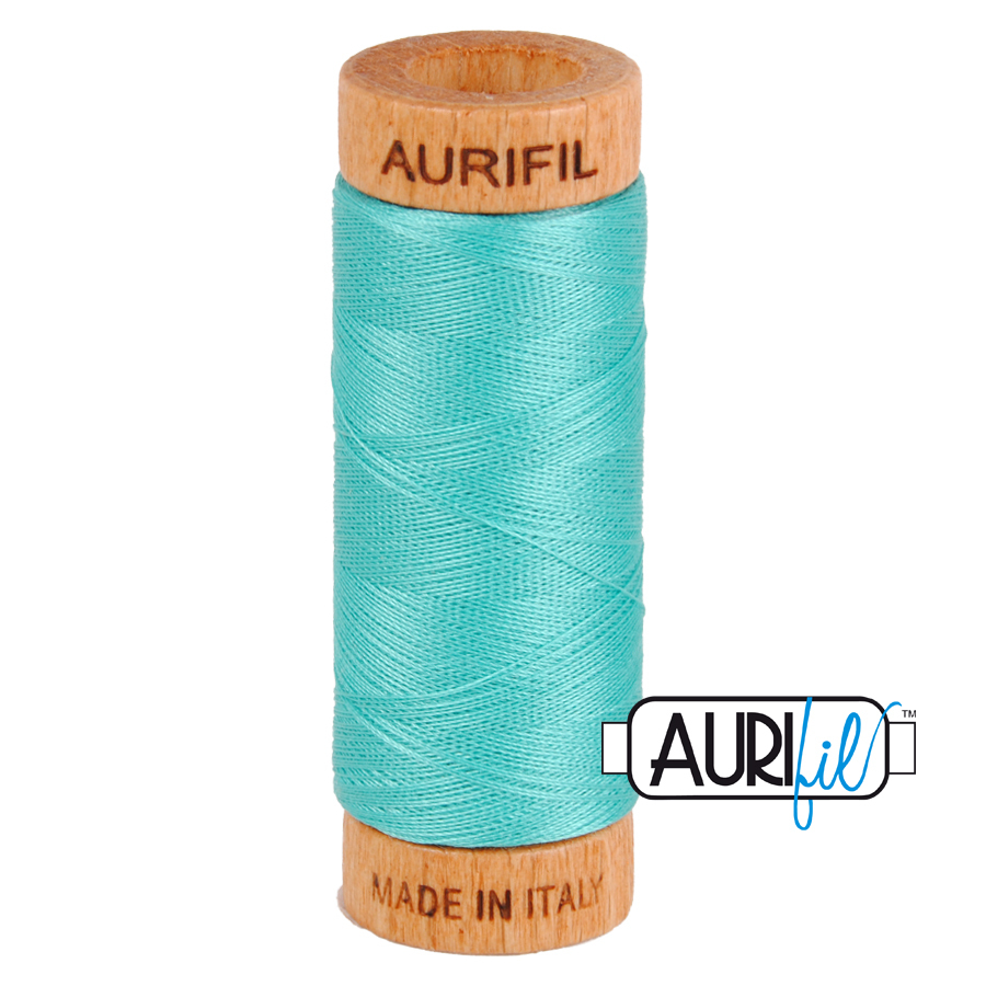 Aurifil 80wt Cotton, Mako' 280m Spool, Light Jade (#1148)